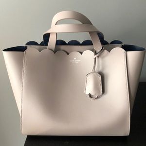 Kate Spade scallop Satchel with crossbody strap
